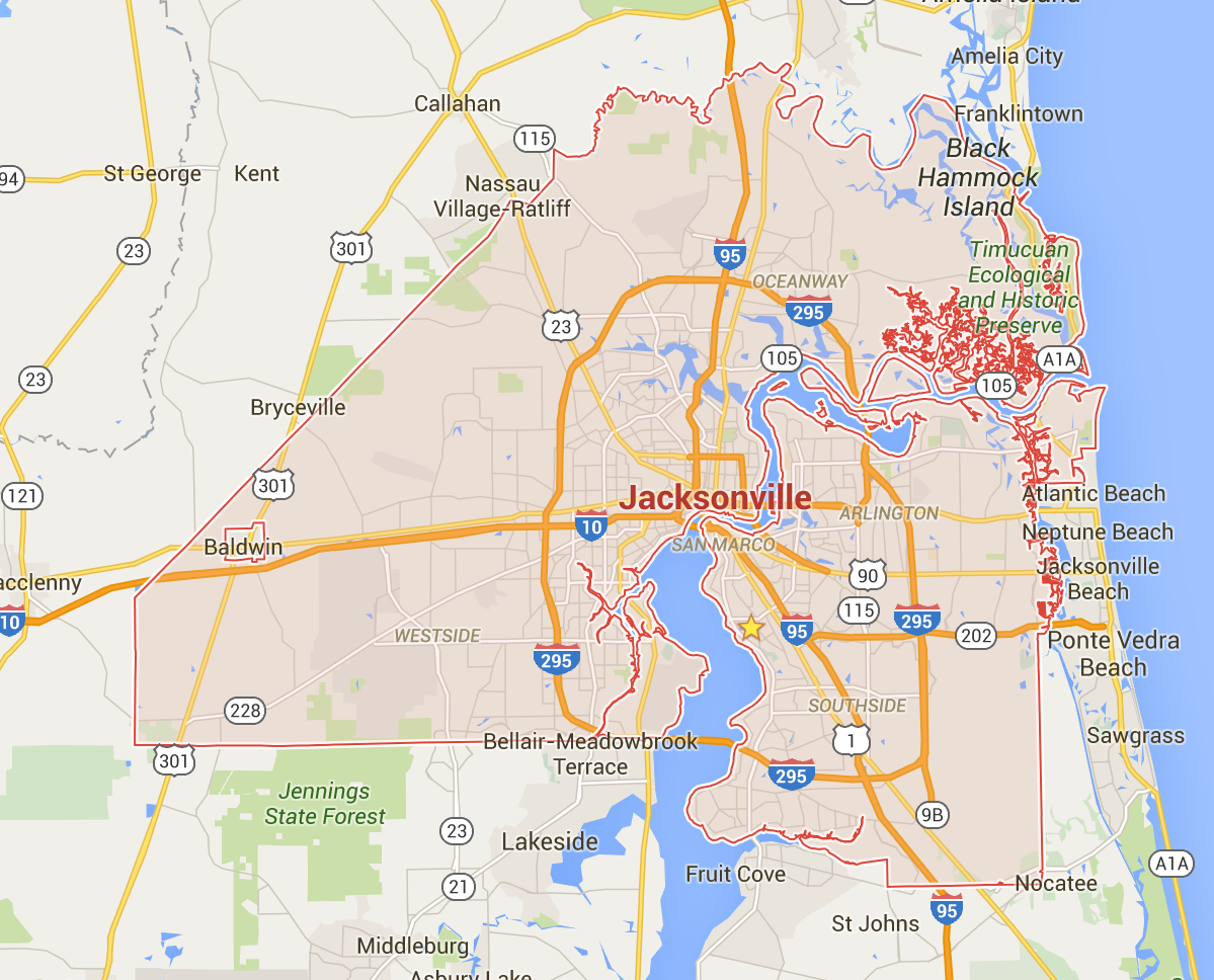 How Big is Jacksonville Really? The Coastal